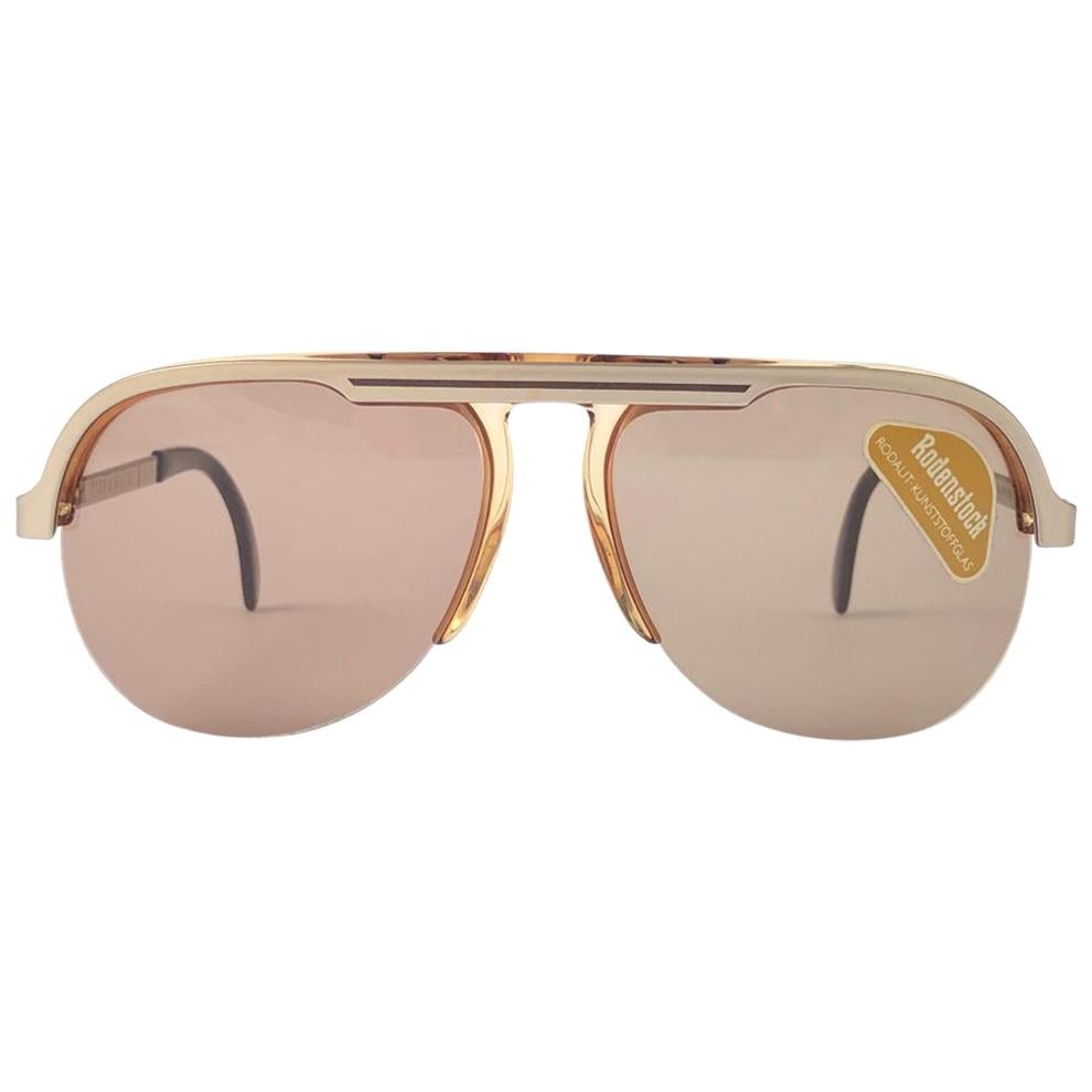 Rodenstock - Lunettes de soleil surdimensionnées Locarno Gaucho, vintage, années 1980, état neuf en vente