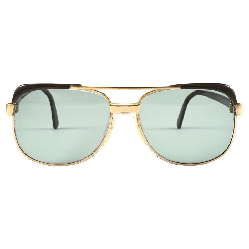 Neu Vintage Rodenstock „“ Martin „Sonnenbrille mit grünen Linsen  1980er Jahre Deutschland