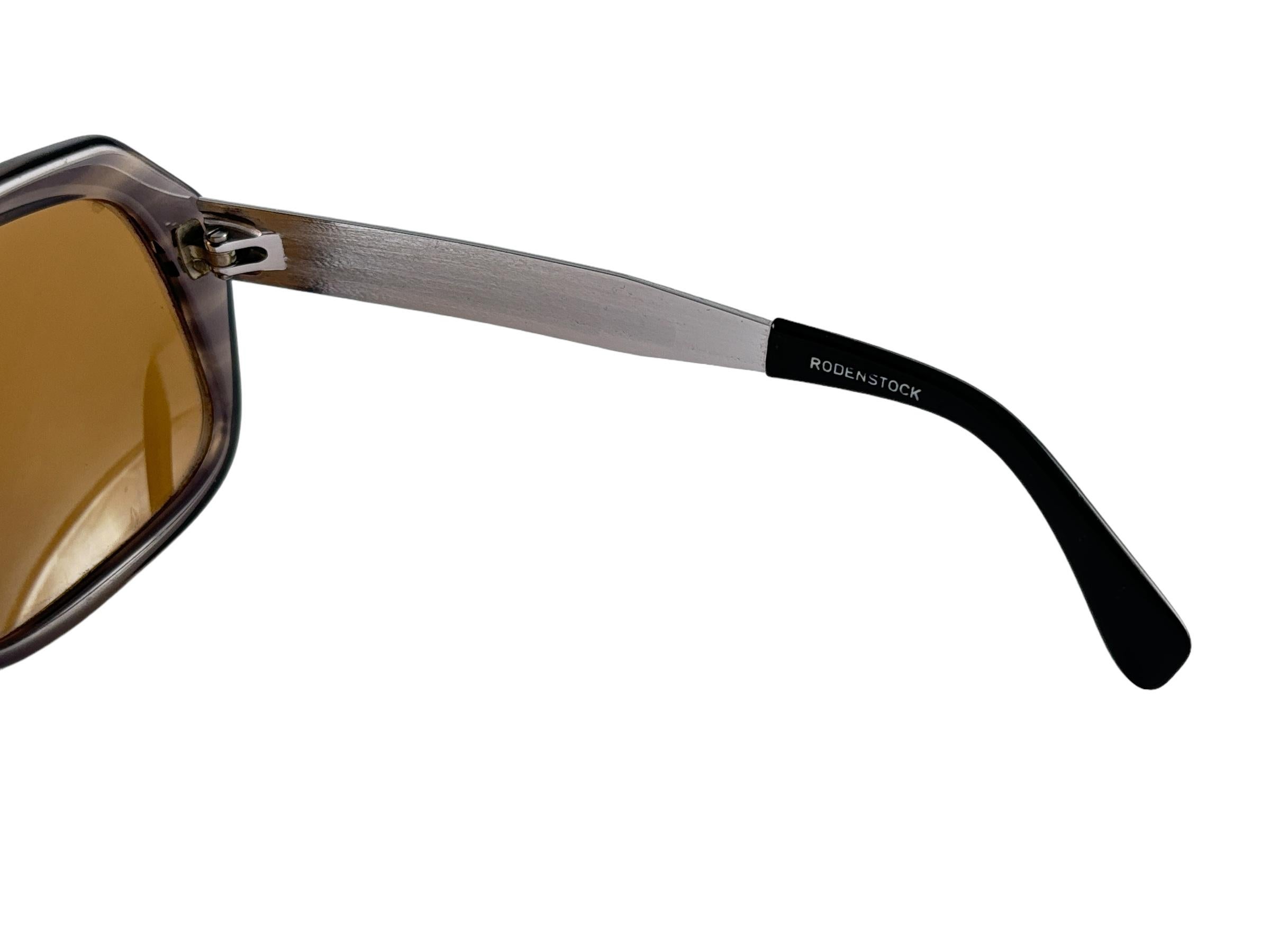 New Vintage Rodenstock Molveno Oversized Metallic Brown 1970's Sunglasses For Sale 6