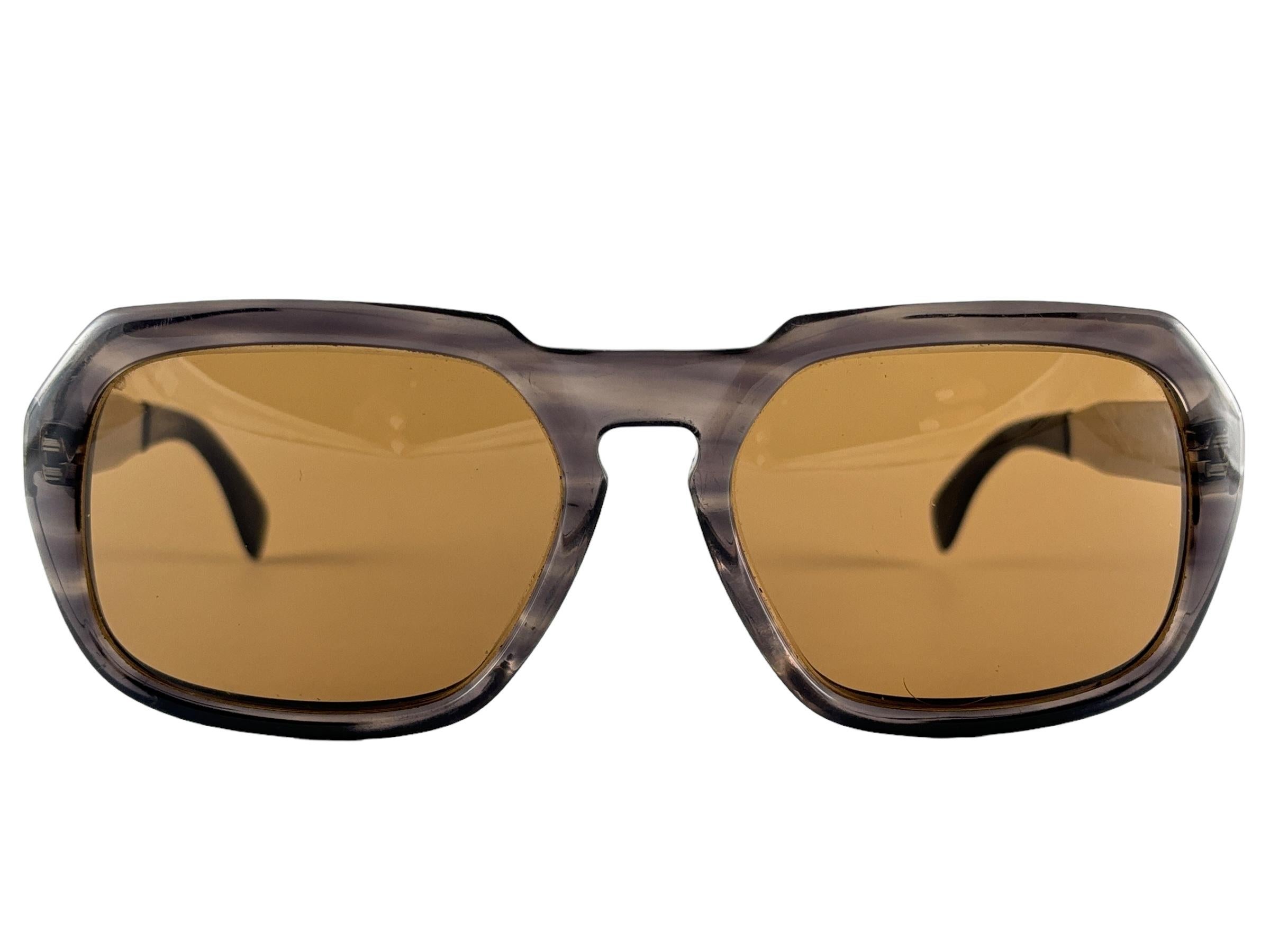 New Vintage Rodenstock Molveno Oversized Metallic Brown 1970's Sunglasses For Sale 2