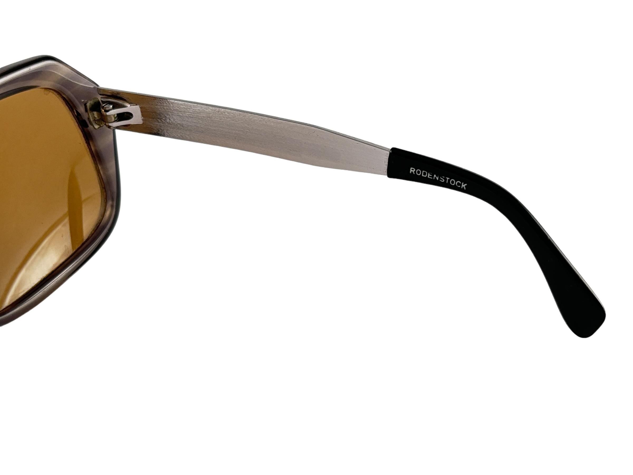 New Vintage Rodenstock Molveno Oversized Metallic Brown 1970's Sunglasses For Sale 5