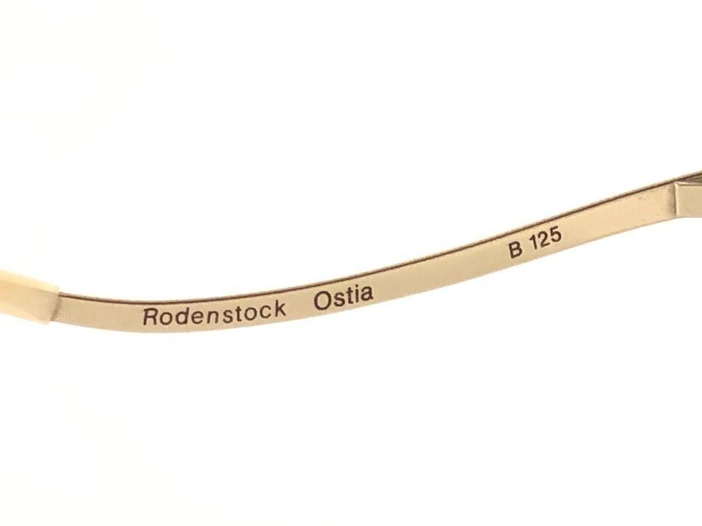 Women's or Men's New Vintage Rodenstock Ostia Rimless Sunglasses 1980's Germany For Sale