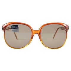 Neu Vintage Safilo Malaysia 348 Transluzenter Rahmen 80er Jahre Sonnenbrille Made in Italy