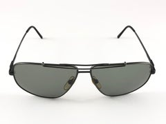 Nuevo Vintage Safilo Ranger 153 Gun Metal Aviator Gafas de sol de los años 80 Made in Italy
