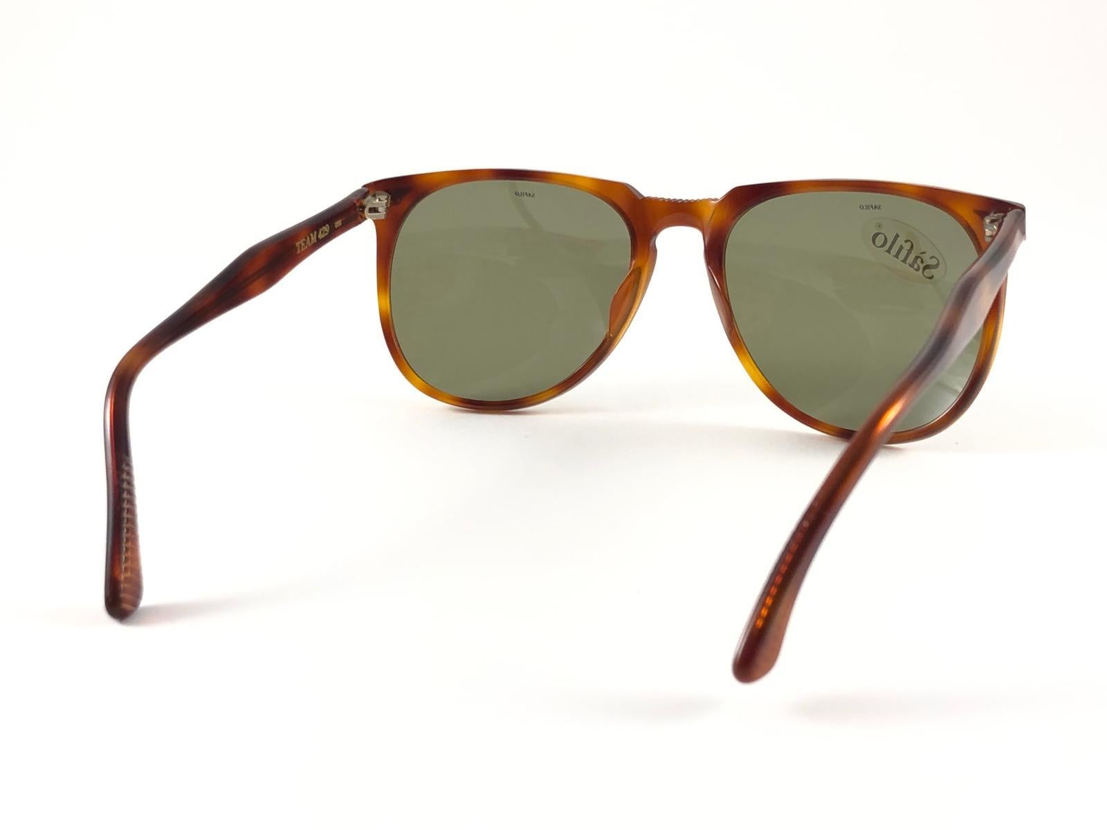 New Vintage Safilo Team 429 Tortoise Frame Made in Italy 1980's Sunglasses For Sale 3