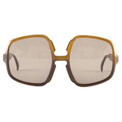 Neu Vintage Saphira 4002 Brown Butterfly Oversized Optyl Sonnenbrille 80er Jahre Deutschland 