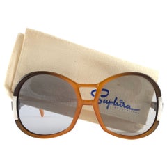 Neu Vintage Saphira 4003 übergroße Sonnenbrille, Deutschland 1980
