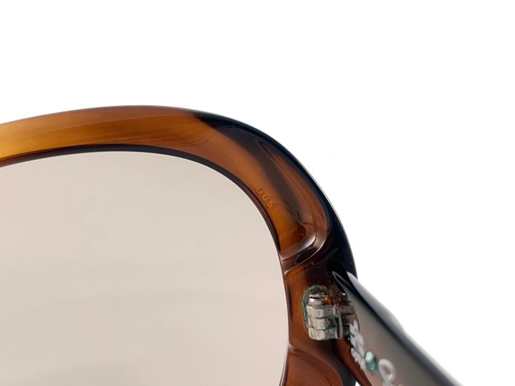   Neu Vintage Saphira G05 Transluzente Bernstein Optyl-Sonnenbrille 80er Jahre Deutschland im Angebot 2