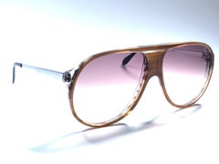 Nouveau vintage Serge Kirchhofer Tortoise  Mod 953 Lunettes de soleil surdimensionnées Autriche