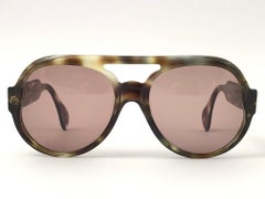 New Vintage Serge Kirchhofer Translucent  Mod 407 Oversized Sunglasses Austria