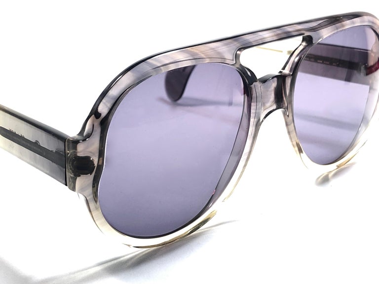 New Vintage Serge Kirchhofer Translucent Mod 407 Oversized Sunglasses ...