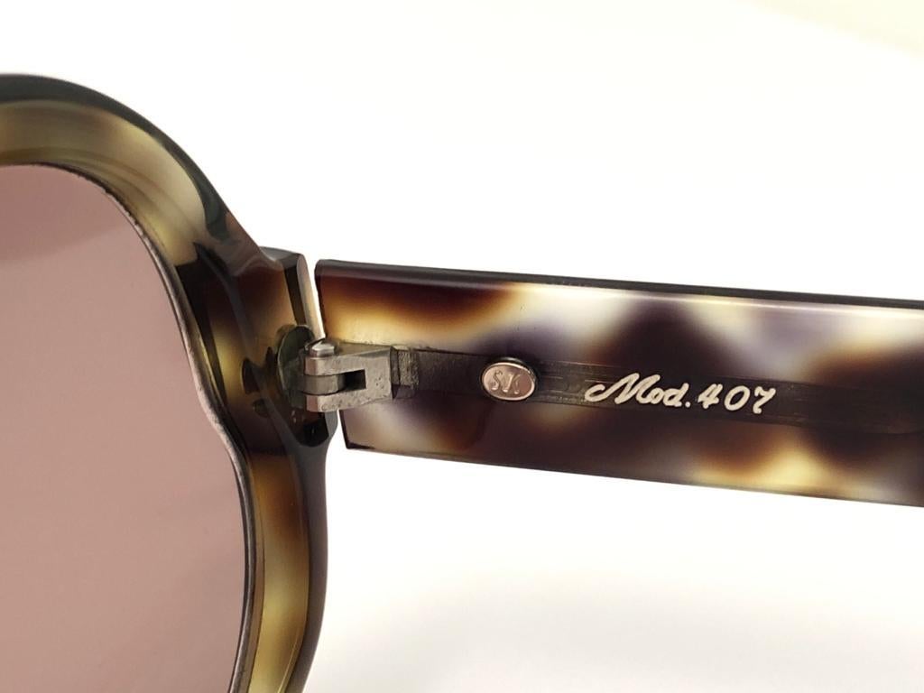 Femenino o masculino Nuevo Vintage Serge Kirchhofer Translúcido  Gafas de sol sobredimensionadas Mod 407 Austria en venta