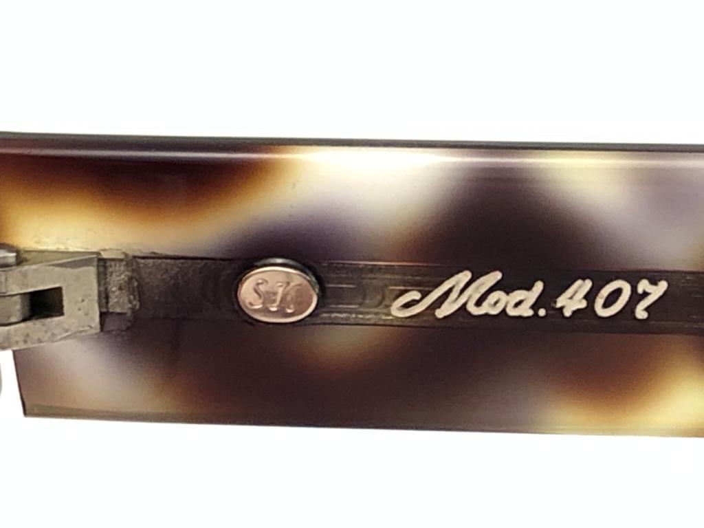 Nuevo Vintage Serge Kirchhofer Translúcido  Gafas de sol sobredimensionadas Mod 407 Austria en venta 2