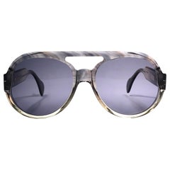 Nuevo Vintage Serge Kirchhofer Translúcido  Gafas de sol sobredimensionadas Mod 407 Austria