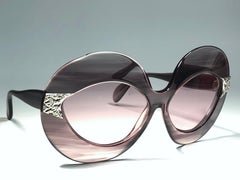 New Vintage Serge Kirchhofer Translucent  Mod 469 Oversized Sunglasses Austria