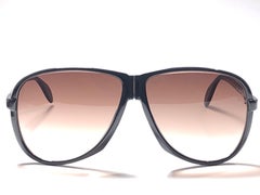 New Vintage Silhouette 4005 Black & Silver 1980's Sunglasses
