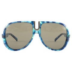 New Vintage Silhouette 567 Oversized Translucent Marbled Sunglasses 70s Austria