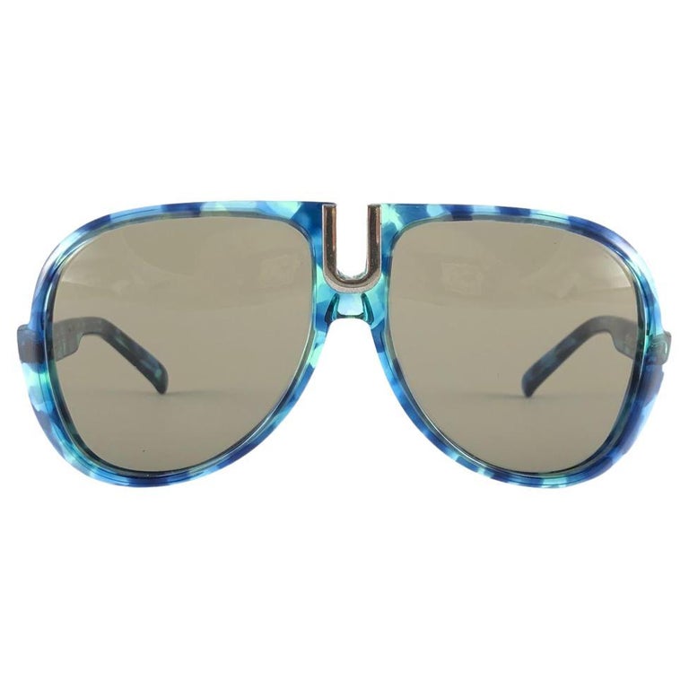 Neu Vintage Silhouette 567 übergroße transluzente marmorierte Sonnenbrille  70er Jahre Österreich im Angebot bei 1stDibs