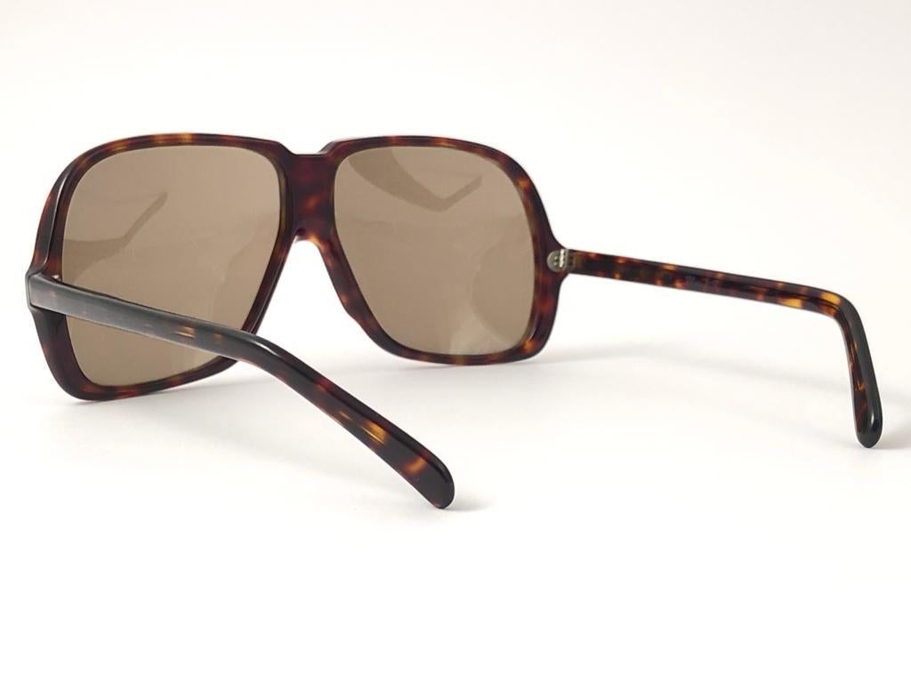 New Vintage Silhouette 785 Oversized Tortoise Germany 1970 Sunglasses  For Sale 5