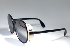New Vintage Silhouette M3053 C Black & White 1980's Sunglasses