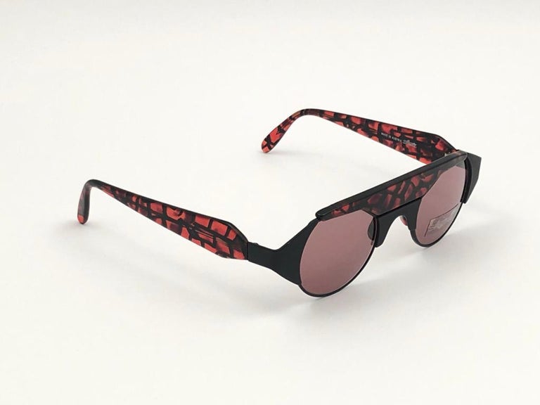 New Vintage Silhouette M9705 Mosaic Red 1980 display picture 3