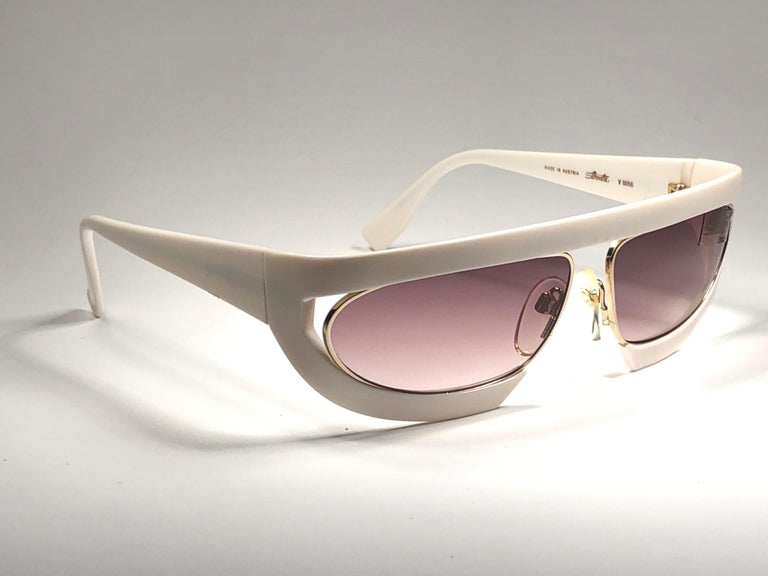 Vintage 1980’s Silhouette White Sunglasses,‎ Mod 70 VINTAGE RARE SILHOUETTE FUTURA 570 COLLECTOR ITEM WHITE  main image 4
