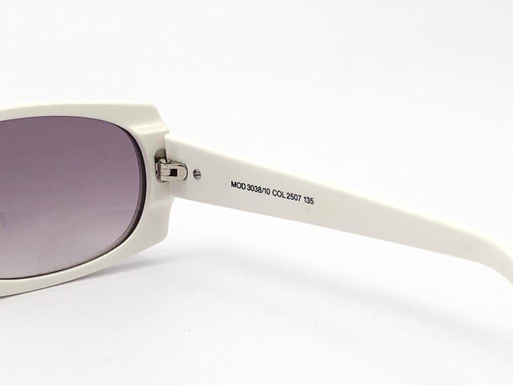 New Vintage Silhouette MOD3038 Black & White 1980's Sunglasses For Sale 2