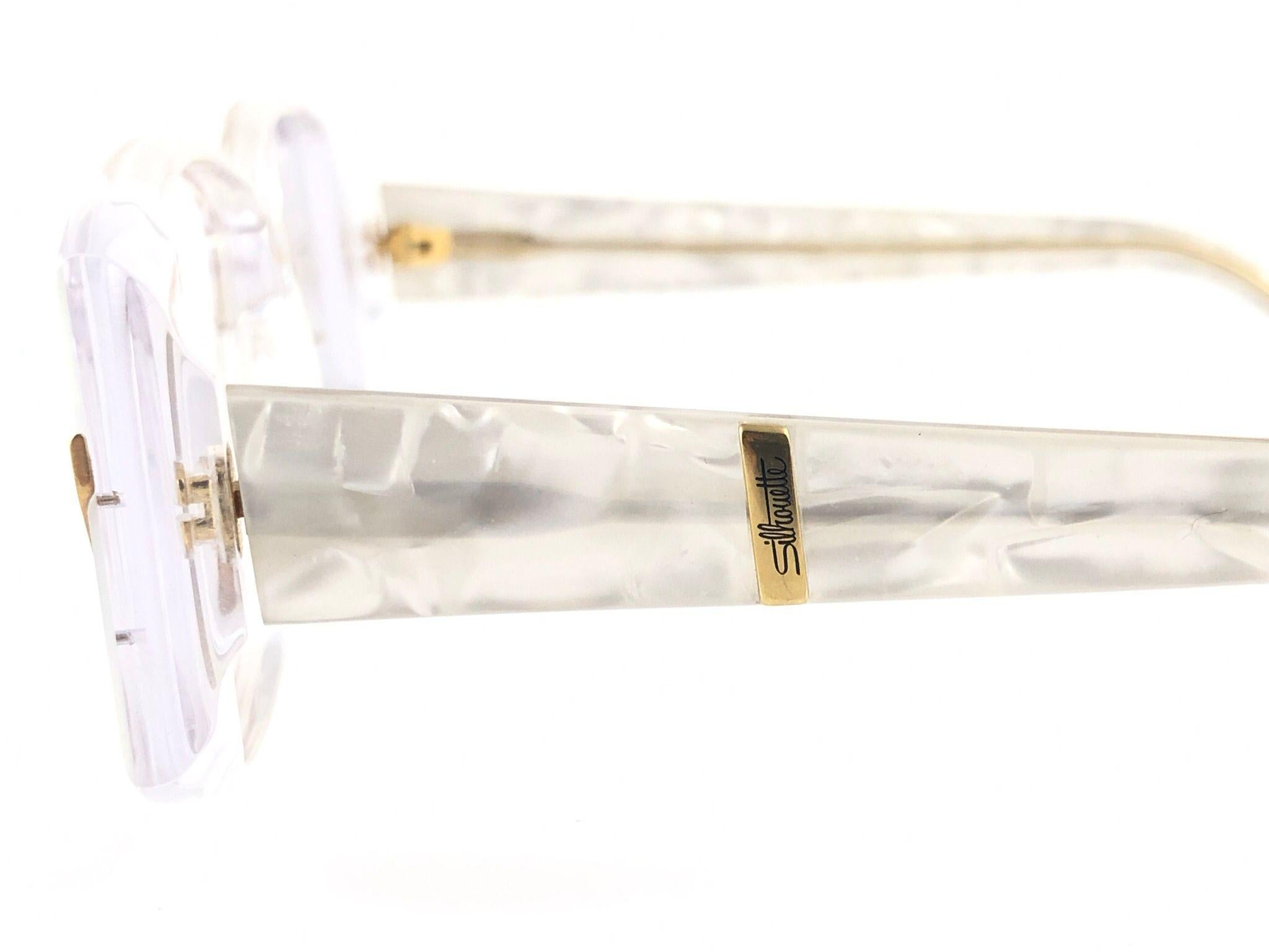 Nouvelles lunettes de soleil vintage en or 18 carats avec silhouette en nacre, Autriche, 1970 Neuf - En vente à Baleares, Baleares