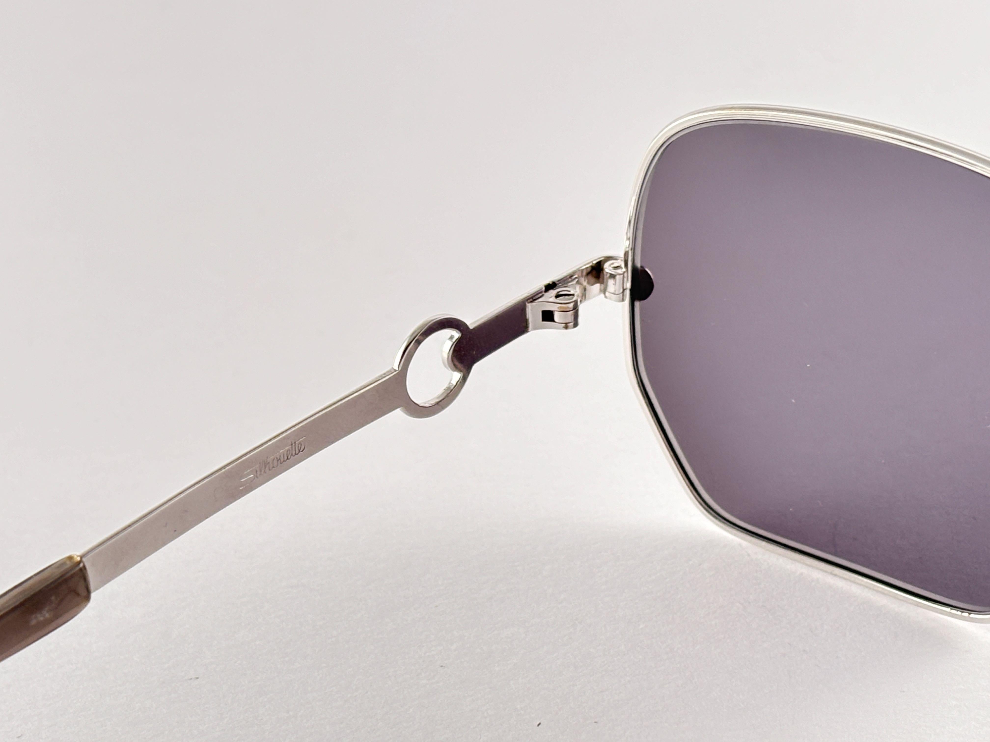 New Vintage Silhouette Argento Lente Grigia Germania 1970 Occhiali da sole In condizioni Nuovo in vendita a Baleares, Baleares