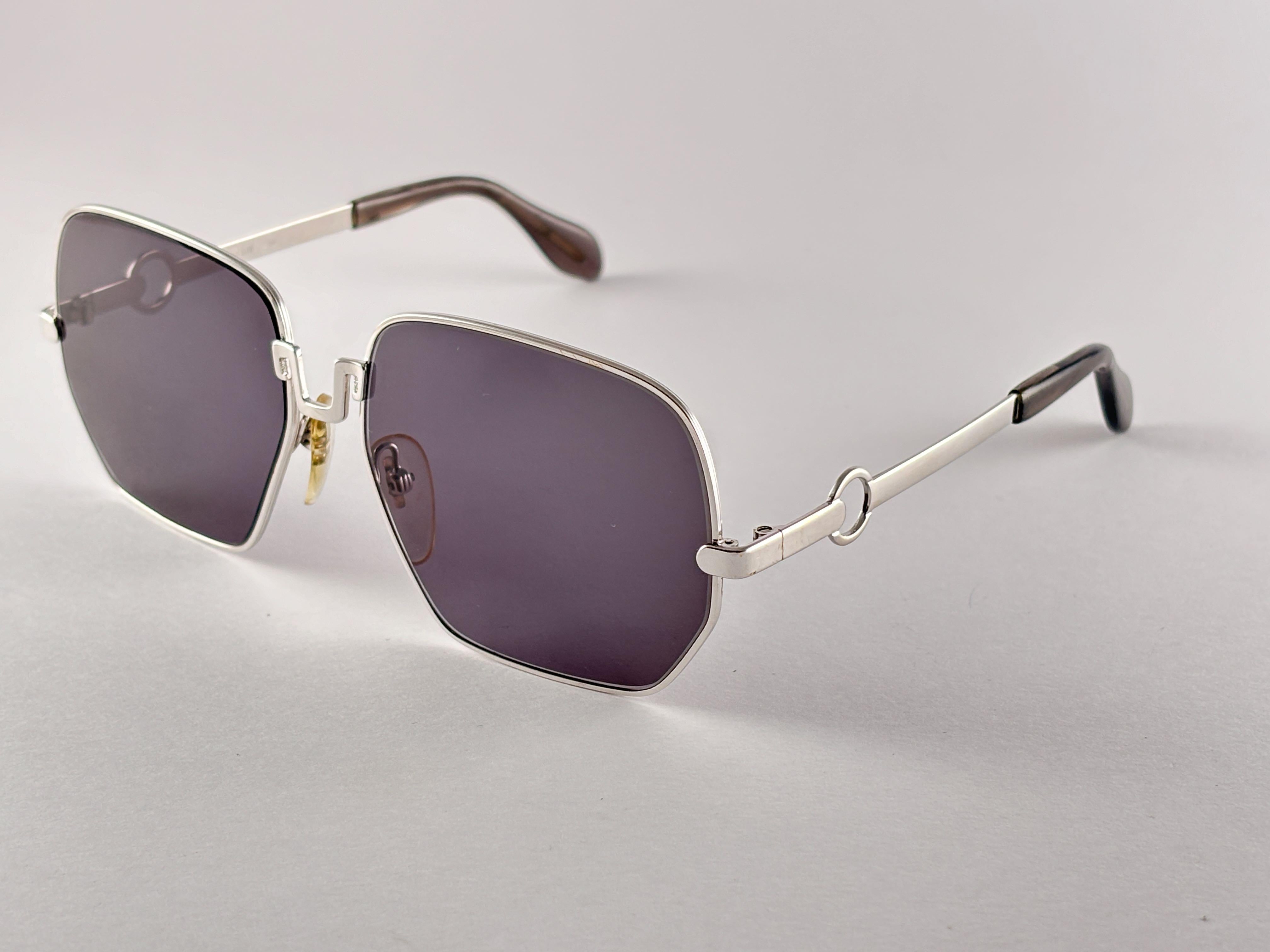 New Vintage Silhouette Argento Lente Grigia Germania 1970 Occhiali da sole in vendita 1