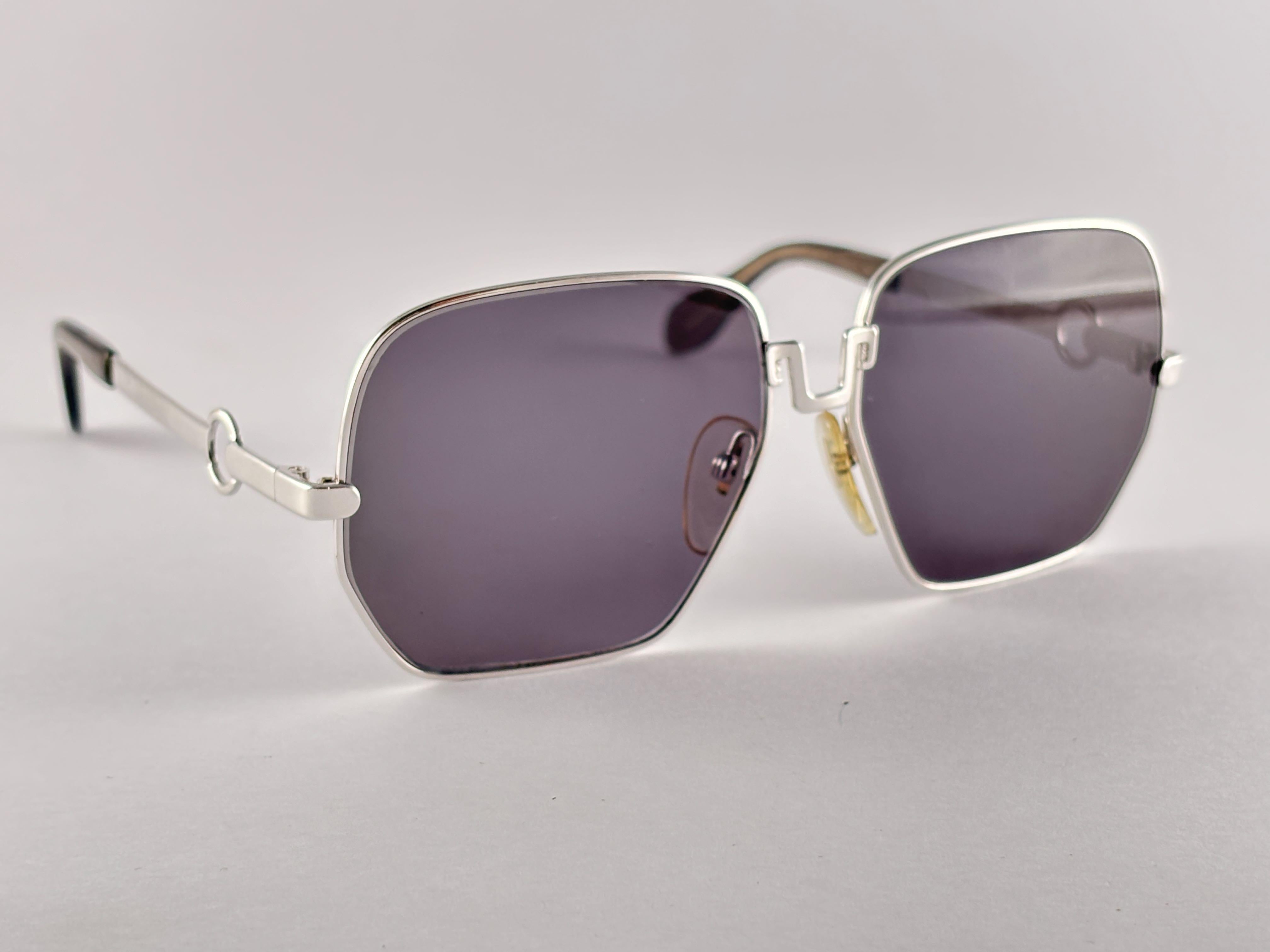 New Vintage Silhouette Argento Lente Grigia Germania 1970 Occhiali da sole in vendita 2