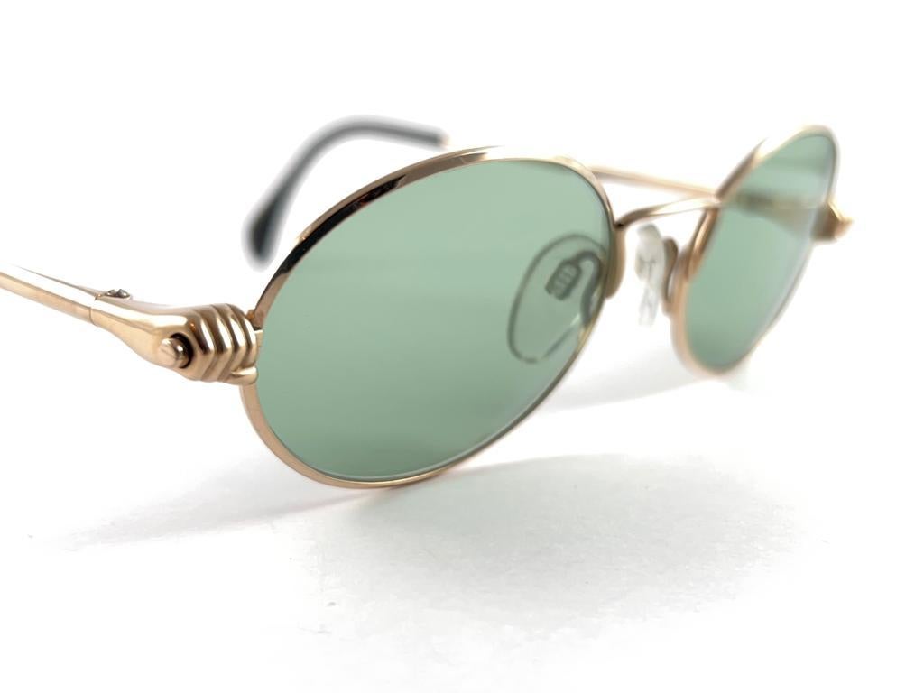 Lunettes de soleil vintage neuves avec silhouette ovale et aiguilles de course V 6052 Allemagne, 1970 en vente 1