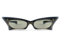 New Vintage Small Rectangular Midcentury Frame 1960'S Sunglasses Made In France