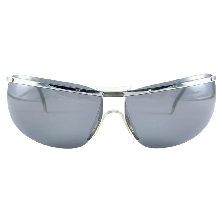 New Vintage Sol Amor Silver Lightweight Rimless Wrap Frame  display picture 1