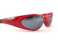 New Vintage Sports Oakley Eye Jacket Red 3.0 Iridium Lenses 1999 Sunglasses