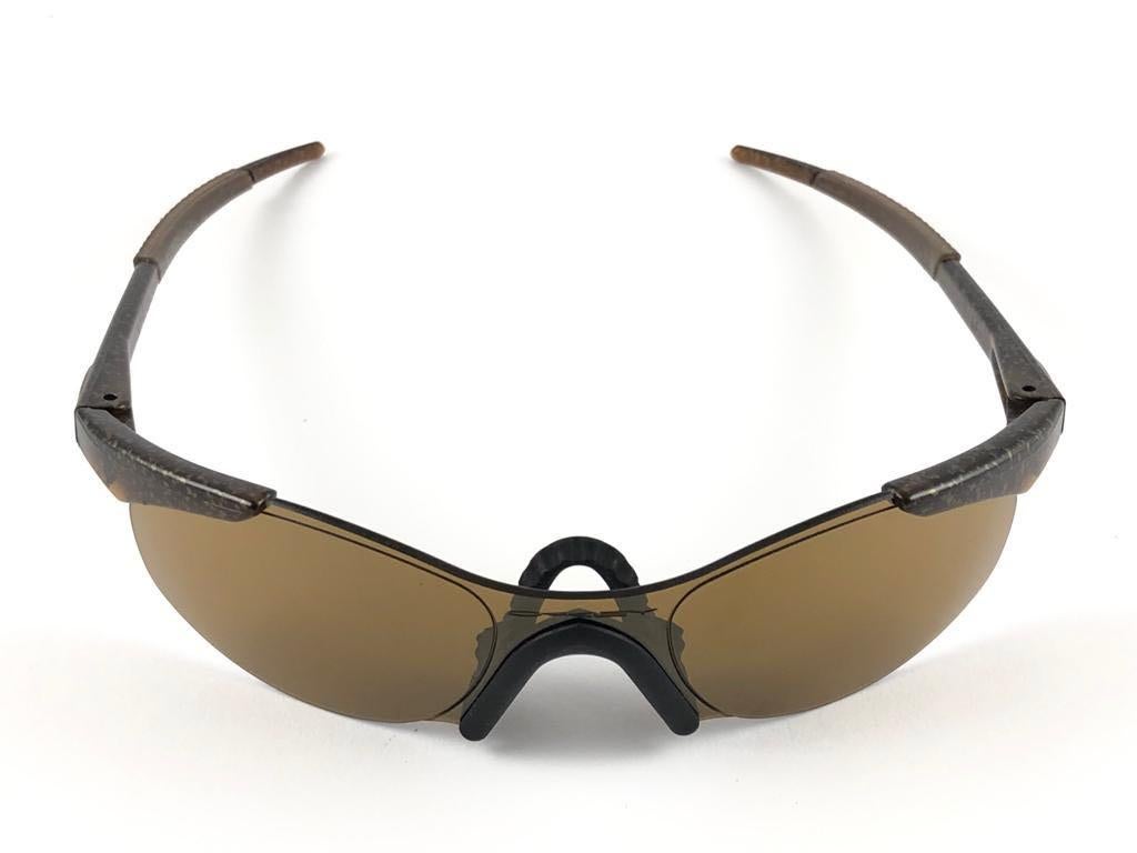 Neu New Vintage Sports Oakley Gold Iridium-Lenses 1999 Sonnenbrille im Angebot 7