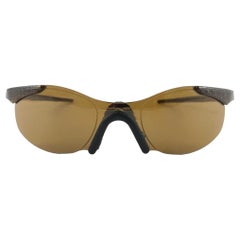 New Vintage Sports Oakley Gold Iridium Lenses 1999 Sunglasses 