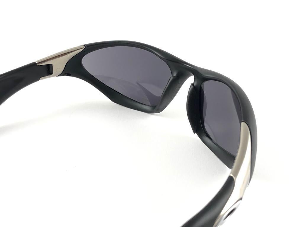 New Vintage Sports Oakley Scar Black Iridium Lenses 1999 Sunglasses  2