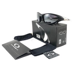 New Vintage Sports Oakley Scar Black Iridium Lenses 1999 Sunglasses 