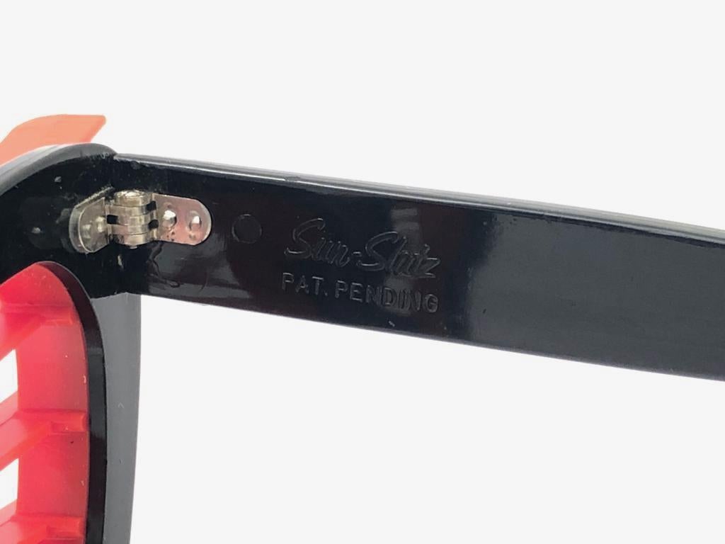 New Vintage Sun Slatz Shutter Shades Sunglasses 1950's Made in France For Sale 3