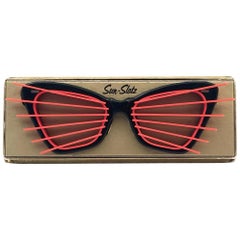 New Vintage Sun Slatz Shutter Shades Sunglasses 1950's Made in France