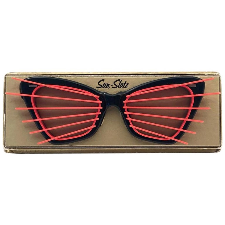 New Vintage Sun Slatz Shutter Shades Sunglasses 1950''s Made in France For  Sale at 1stDibs