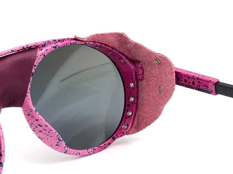 カレラ サングラス SUNJET 5205 パープル CARRERA ヴィンテージ フード付き 風防 フランス製 紫 メンズ レディース New Vintage Sunjet by Carrera Aviator 5205 Pink Sunglasses Austria