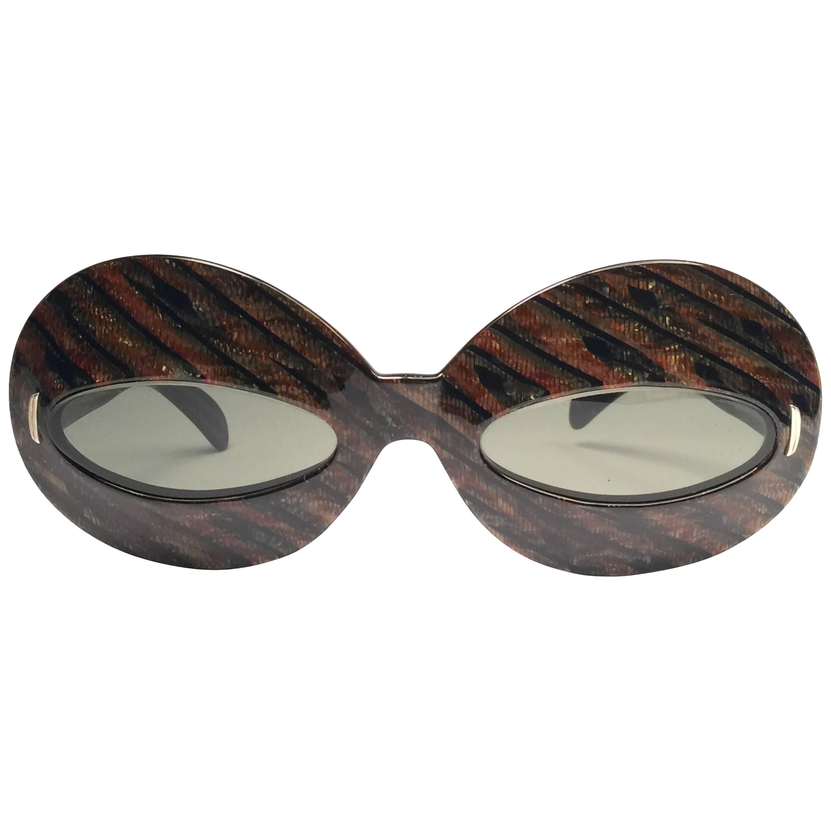 Neu Vintage Suntimer Victory Skimo-Sonnenbrille, hergestellt in Frankreich 1960, Vintage