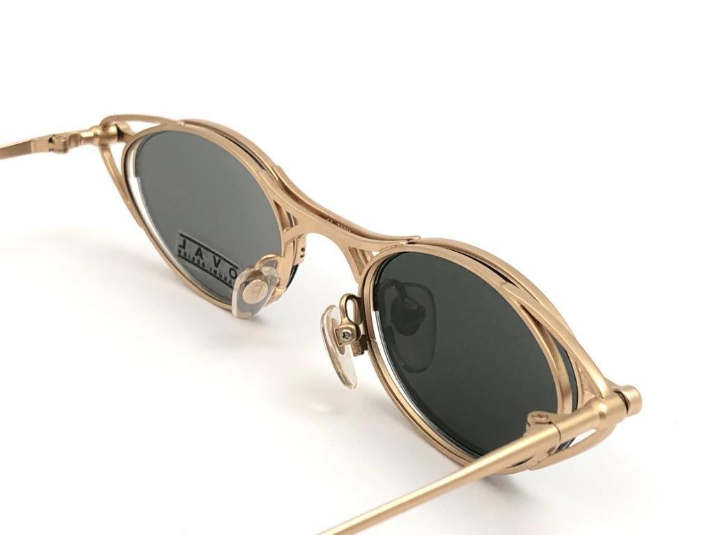 Femenino o masculino Nuevas gafas de sol vintage Takumi Magnetic Gold Cat Eye años 80 Made in Japan