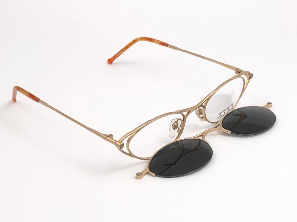 Nuevas gafas de sol vintage Takumi Magnetic Gold Cat Eye años 80 Made in Japan 4