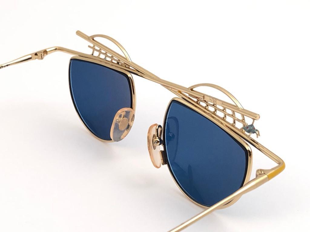 small gold sunglasses