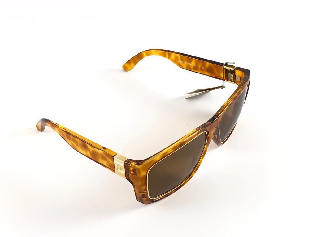 New Vintage Ted Lapidus Paris TL 19 Gold & Tortoise 1970 Sunglasses For Sale 4