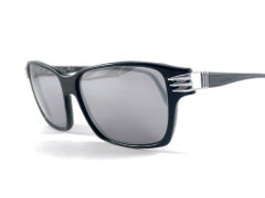 Nouvelles lunettes de soleil vintage Thierry Mugler à œil de chat noir avec miroir, années 1980