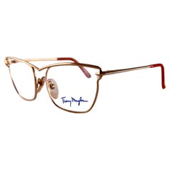 Nuevo Vintage Thierry Mugler Cat Eye 25813 Oro Años 80  Gafas de sol